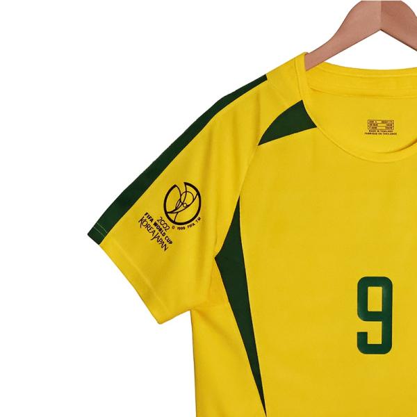 Classic Reappearance Brazil 2002 World Cup Home Jersey Group Customization Service
