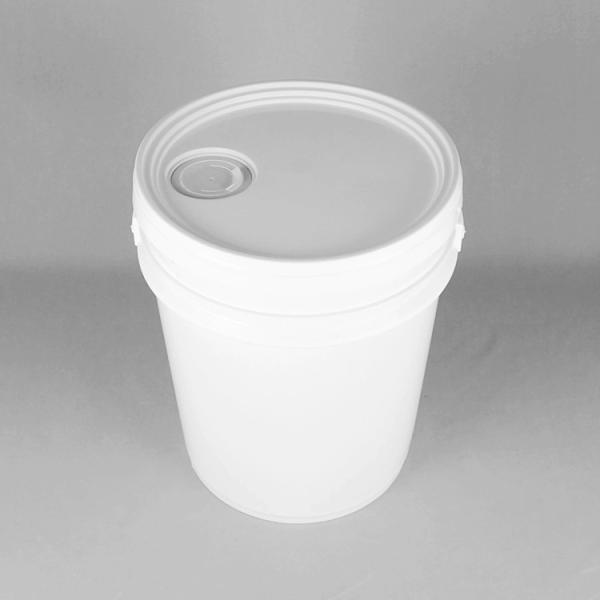18L Round Plastic Paint Bucket with Lid and Handle, 28 x 26 x 34 cm
