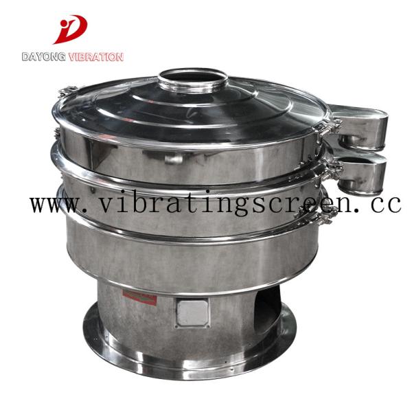 Food Grade Circular Motion Vibrating Screen , Rotary Stainless Steel Vibro Sieve