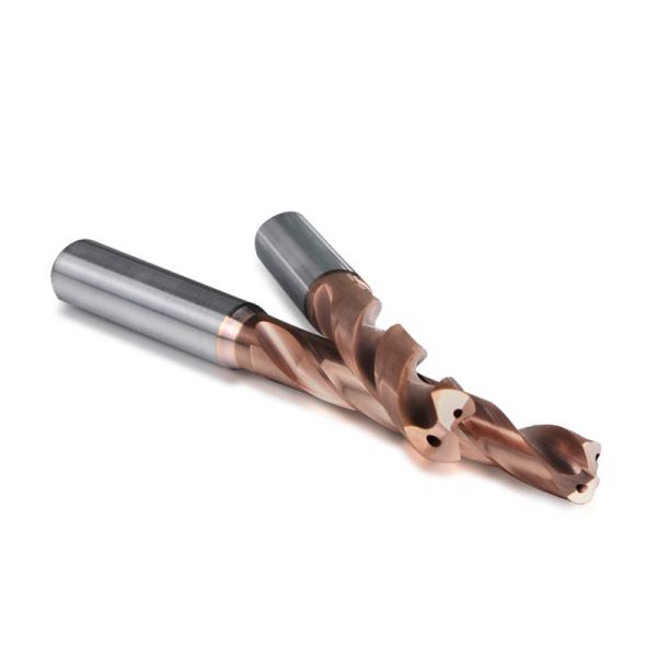 Right Hand Cutting Carbide Twist Drill With Titanium Nitride Coated