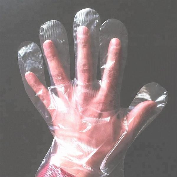 Disposable Clear Plastic Gloves , PE Glove Food Preparation Kitchen Use