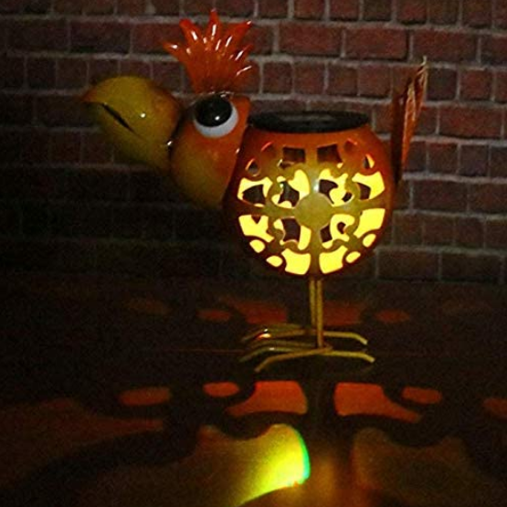 Metal 7 Inch Solar Powered Garden Birds