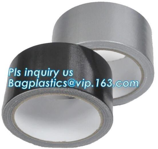SILVER TAPE, BLACK SCOTH, 2 x 60y Gaffa Cloth Tape Duct Waterproof Heavy Duty Strong gaffer duck tape, BAGEASE, BAGPLAS