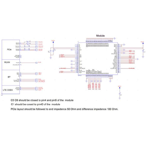 Модуль Usb Bluetooth модуля приемника Wifi интерфейса PCI-E аудио
