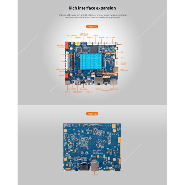 H-T972 Smart HMI Mainboard Standard 16GB EMMC Standard 51Pin 4K LCD screen cableVGA interface