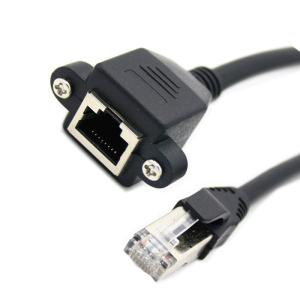 Homem RJ45 do cabo de extensão 0.3m dos ethernet do ftp CAT6 CAT5E 0.6m a Lan