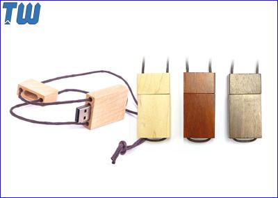 Lanyard Wooden 8GB Pen Drive One Rope Go Through the whole Drive