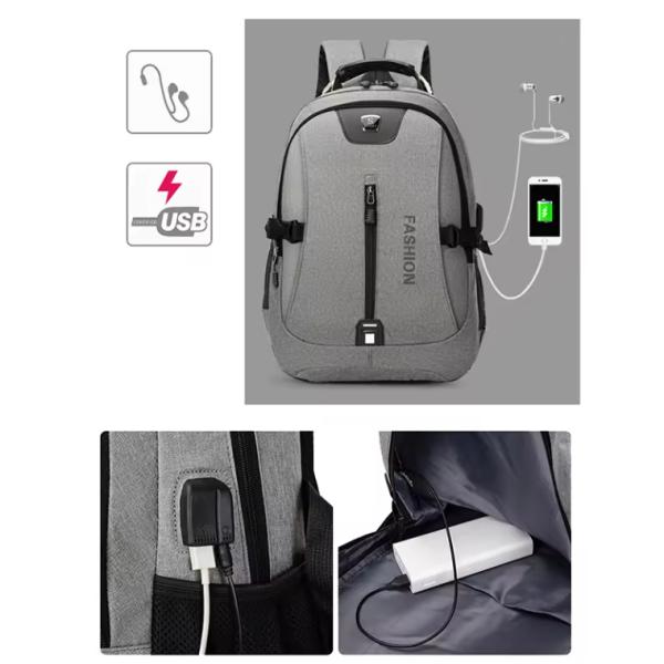 Main Material Oxford Custom Logo USB School Backpack for Casual Sports and Laptop