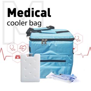 Saco de refrigerador de injeção verde de 15L para transporte de sangue