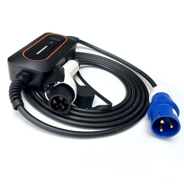 SAE J1772 Type 1 EV Charger Blue CEE Plug 7Kw 32A Портативное зарядное устройство для электромобилей
