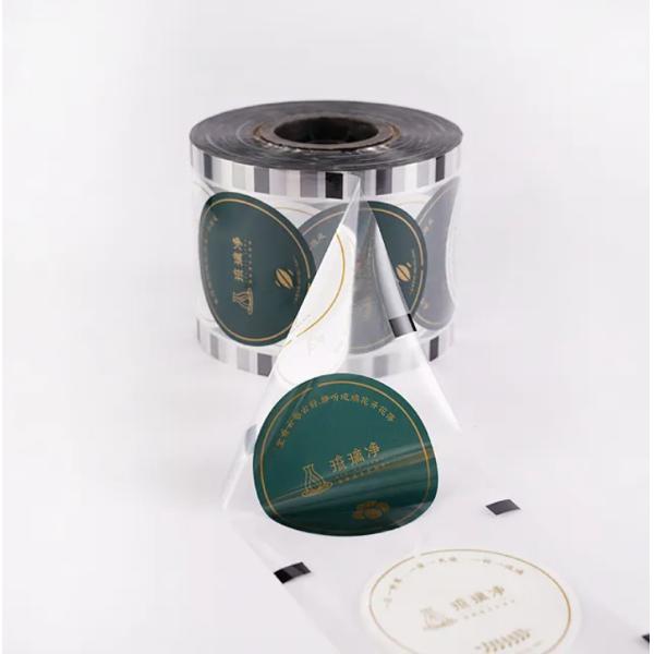 Film d'étanchéité de tasse de thé à bulles jetable personnalisé de haute qualité Film d'étanchéité personnalisé pour tasse de thé au lait