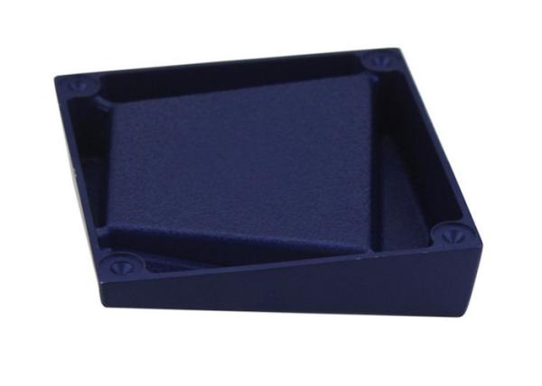 Customizable Creative Geometry Design Portable Process Die Casting Aluminum Plating Blue Metal Pocket Ashtray