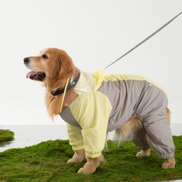 Perro de raza grande con capucha impermeable con sombrero estirable Camuflaje antistatico Impresión