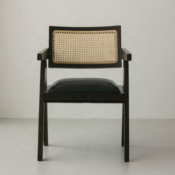 Specific Dining Chair Design Home Furniture Rattan Chair with Mail Packing and Upholstered Solid Wood