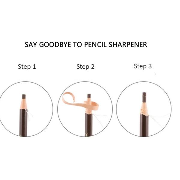 Waterproof Tattoo Eyebrow Liner Pencil / Empty Eyebrow Pencil Pen For Semi Permanent Makeup