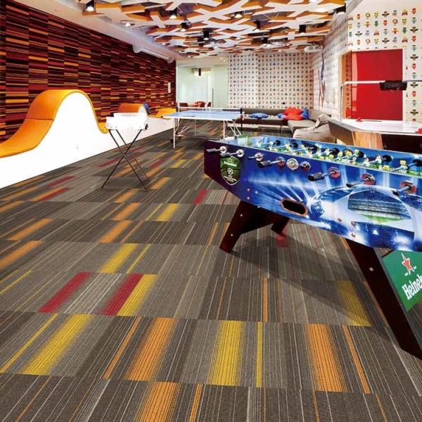 Commercial Carpet Tile With Medium Pile Nylon And Bitumen Backing For Office Floors