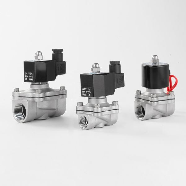 Etrany Control 2Way 1/2 Inch Air Water DC24V Stainless Steel Material Solenoid Valve