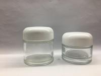 Glass Cream Skincare 50g 70g Cosmetic Jar Packaging OEM Round Top Cap High-end OEM glass product