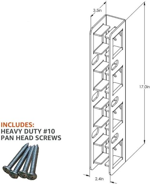1.25 2 Hitch Storage Wall Mounted Hitch Receiver for Bike Cargo Rack Storage Garage Organizer 7 Hitch Storage Mount