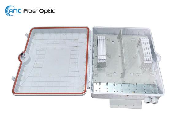 96 Core Fiber Optic Termination Box Outdoor IP65 Wall / Pole Mounted ABS Material