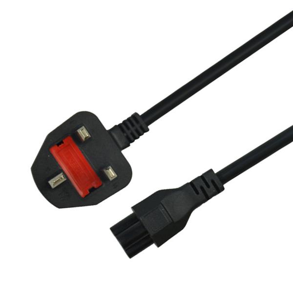 1m 1.5m 1.8m 2m Copper UK Power Cord  3 Pin Laptop Power Cable