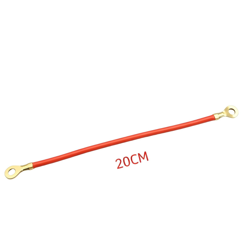 Bulk Order Double End O‑Ring Eyelet Terminal Jumper Wire Harness, ODM Oxygen‑Free Pure Copper Brass Ring Lug Cable for Battery, Chinese Manufacturer Wire Harness