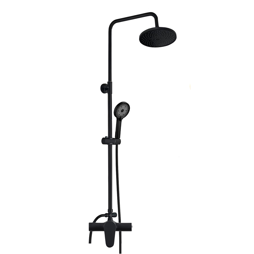 Bathroom Shower Set Mixer Faucet with Brass Body Zinc Handle and SU304 Shower