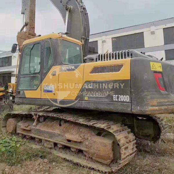 Longueur de transport 9,69 m et puissance 123 kW Volvo EC200D excavateur utilisé pour le déplacement de la terre