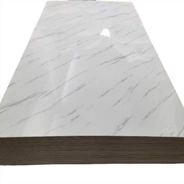 1220*2440 Folha laminada de mármore UV 3d de espessura 3 mm para decoração de parede