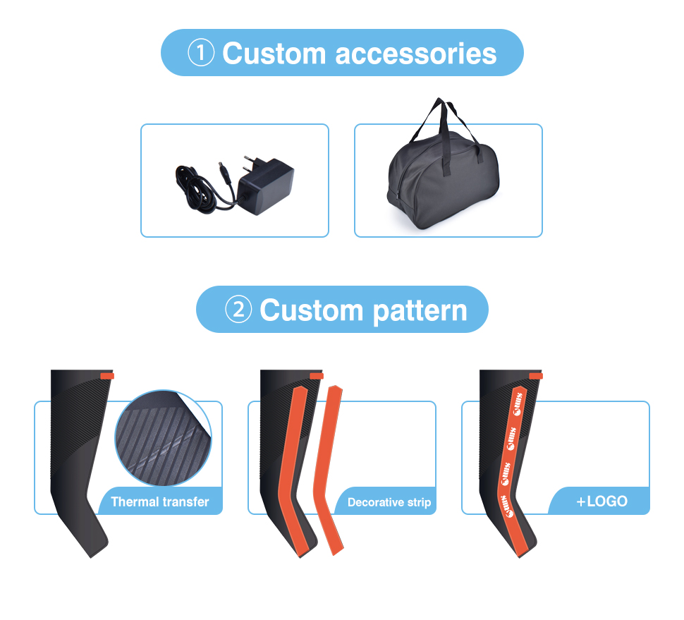 Rechargeable Air Compression Leg Massager with 4 Massage Modes for Blood Circulation and Recovery