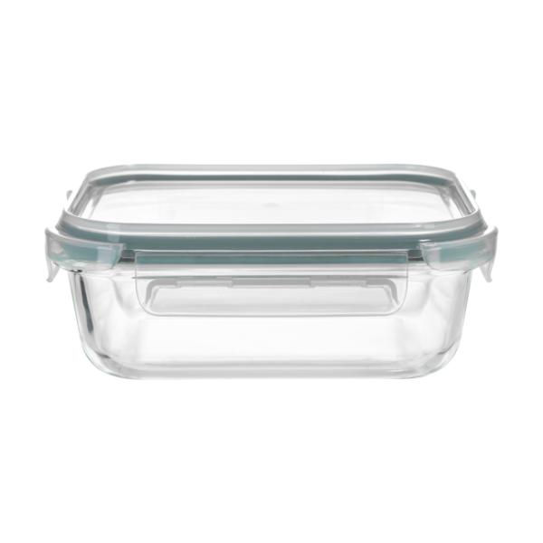 Contenedor de vidrio de alto borosilicato para alimentos con tapa de microondas en PP