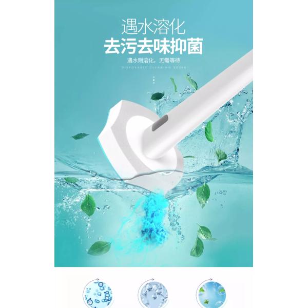 Disposable Toilet Brush with Ergonomic Handle for Hygiene Cleaning