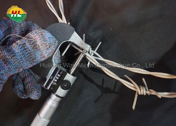 2.5mm Galvanized Barbed Wire , High Tensile Steel Razor Wire 200m
