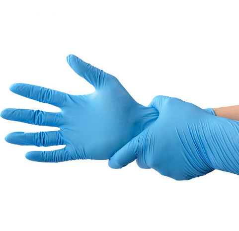 GB2626 14.6cm*11.5cm Blue Disposable Medical Nitrile Gloves