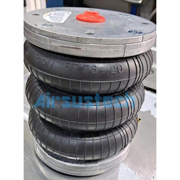 FT 76-20 DI Contitech Air Spring Triple Convoluted 6x3 Aluminum Plates For Waste Incineration Plant Crusher