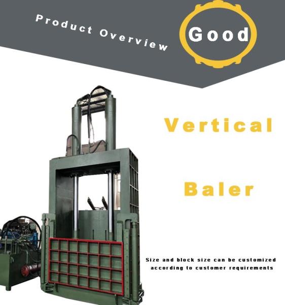 Vertical Scrap Baler Used For Plastic Waste Paper Baling Cans Baling Light Metal Baling Press Machine