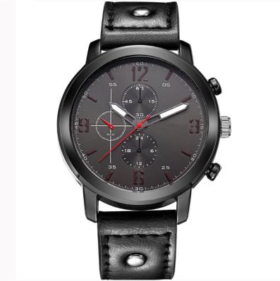 Big Size Alloy Wrist Watch  ,Stainless steel caseback Multifunction Wrist Watch for Men , Business Men Wrist Watch