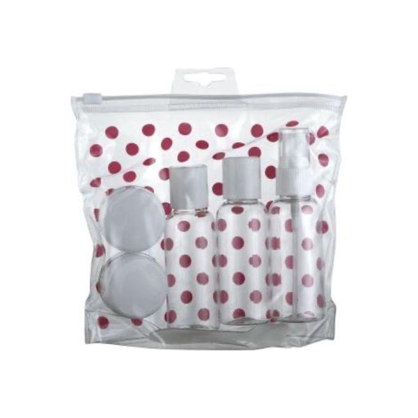 Косметическая упаковка для личной гигиены ПЭТ Пластиковый путевой набор с переполняемыми пустыми бутылками