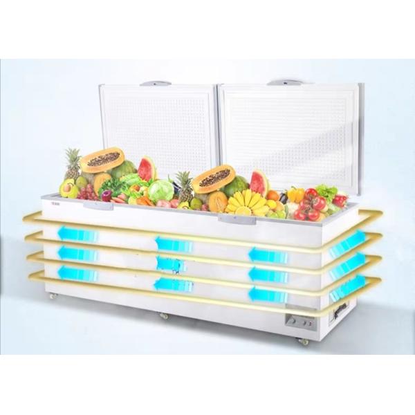 Открыть дверь 600Л верхней части двойника оборудования рефрижерации супермаркета промышленная