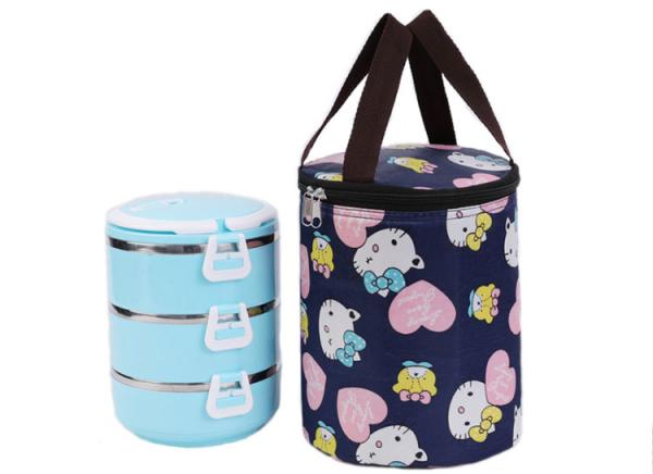 Insulated reusable custom cooler bag round thermal waterproof aluminium foil lunch bags
