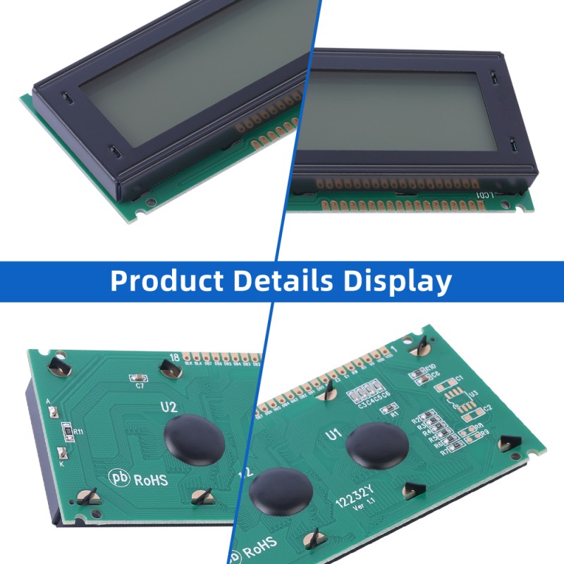 Grey Film 12232Y Display Module Parallel Port LCD Screen 18PIN Standard Interface 122X32 Graphic Screen