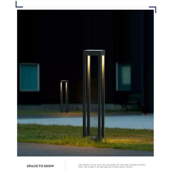 50000 Hour Working Lifetime Solar Motion Sensor Lawn Garden Lamps with Dimmer Support