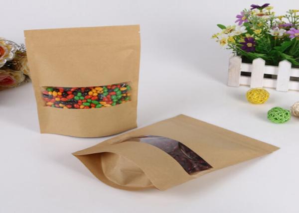 Moisture Proof Coloured Plastic Pouch Packaging For Nuts Eco Friendly