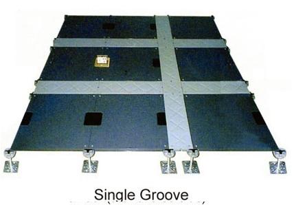 FS800 18140 N / m2 Space Economized OA Raised Floor With Single Groove 600 x 600 x 35 mm