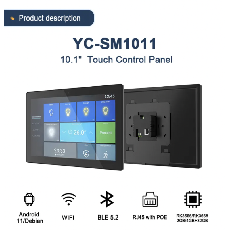 Serial Port RS485 Smart Home Touch Panel USB Ports Seamless Connectivity Designed for Intelligent Residential Solutions