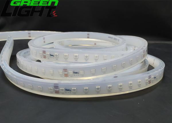 1100LM IP68 Waterproof Led Strip Lights 15W 110V Anti Alkali SMD5050 Silicone Material