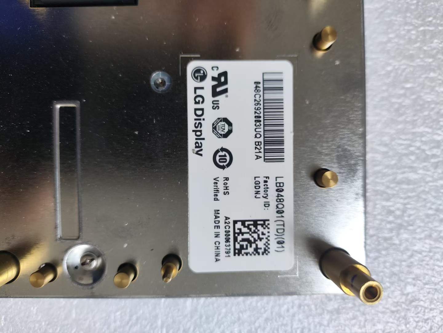LG 4.8Inch Car LCD Display with 400 cd/m² Luminance 240 × 257 Pixel Number and 40PIN Connector for Automotive
