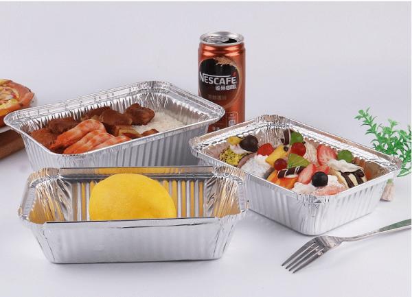 Microwave Oven Rectangular Foil Trays For Catering