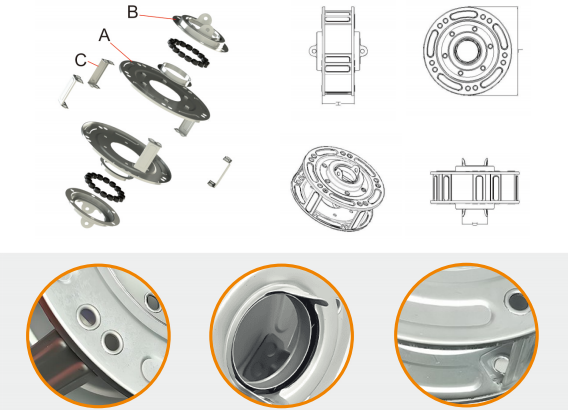 Galvanized Steel Roll Up Door Spring Box Corrosion Resistance Custom Sizes