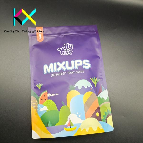 Custom Logo Printed Mylar Aluminum Foil Bags Stand Up Plastic Bag 140um
